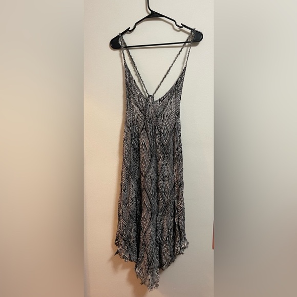 Free People Dresses & Skirts - Free People - Intimates - Women’s Black/White Distressed Printed Dress - Size S